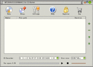 MP3/WAV/OGG/WMA/AC3 to CD Burner screenshot